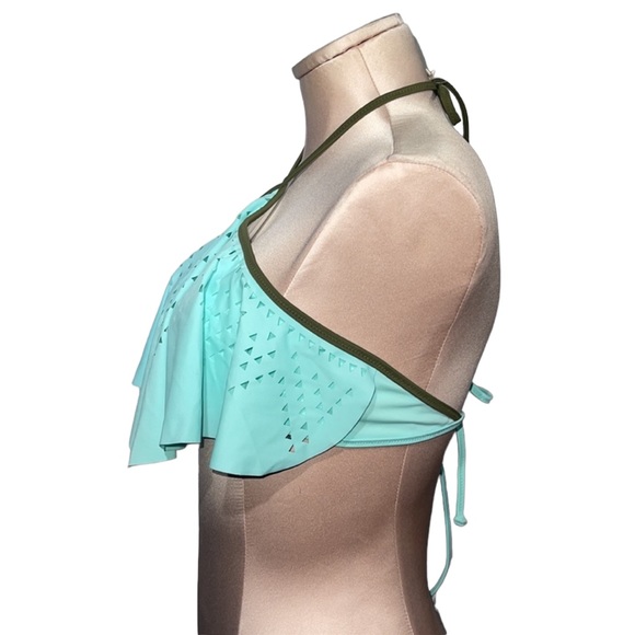 Victoria’s Secret Pink aqua bikini top. Size M. Super cute - Picture 7 of 9